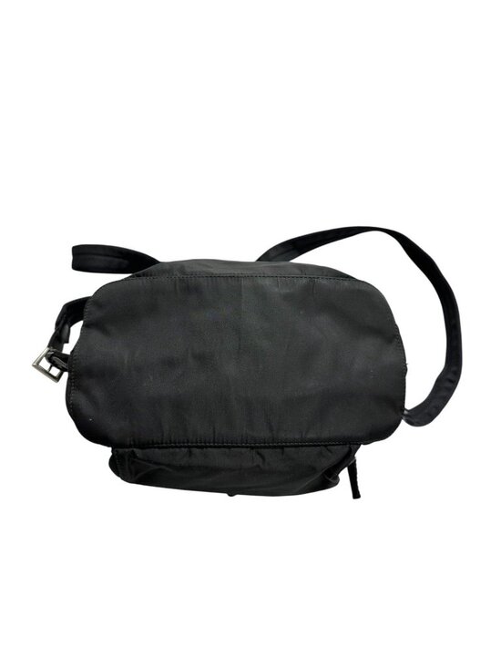 Prada Triangle Logo Black Silver Nylon Backpack main image 7